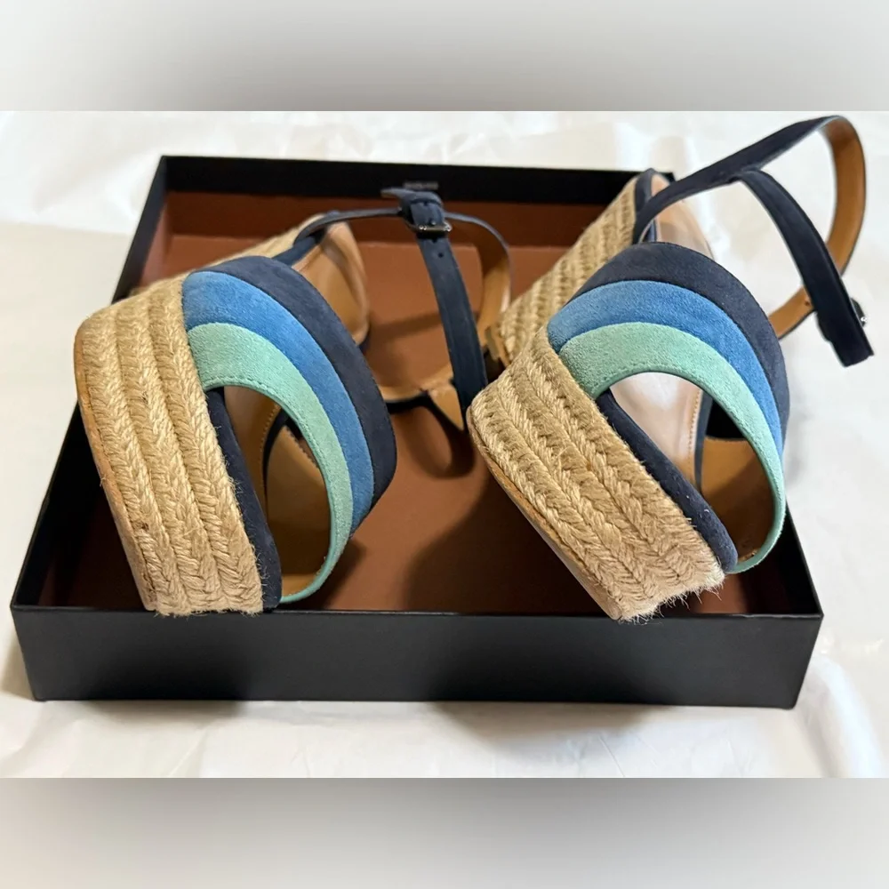 Coach Farren Suede Wedge Sandal - Picture 3 of 10